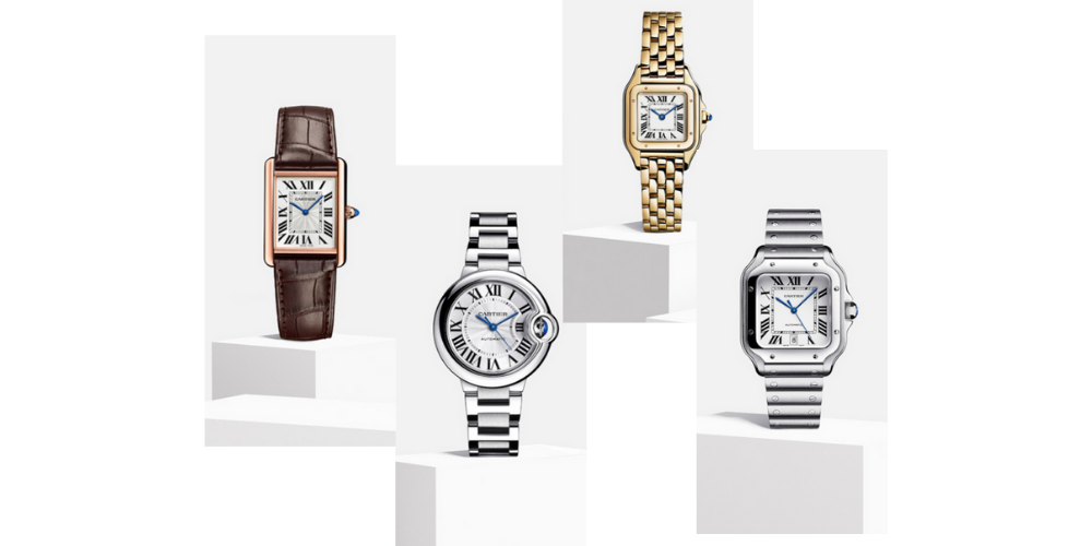 Cartier horloges dames prijzen sale